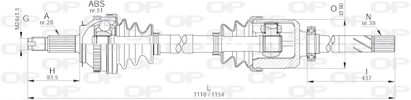 Drive Shaft (DRS6231.00)