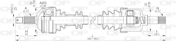 Drive Shaft (DRS6052.00)