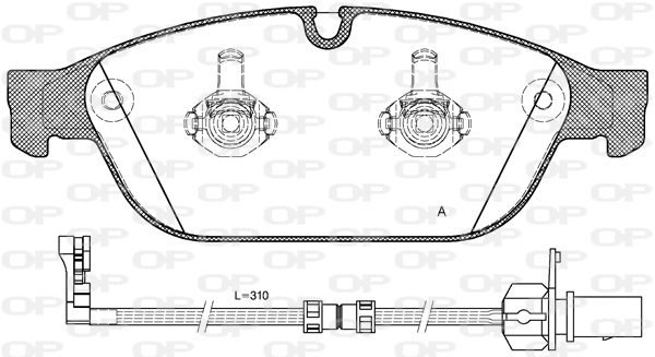 Brake Pad Set, disc brake (BPA1441.12)