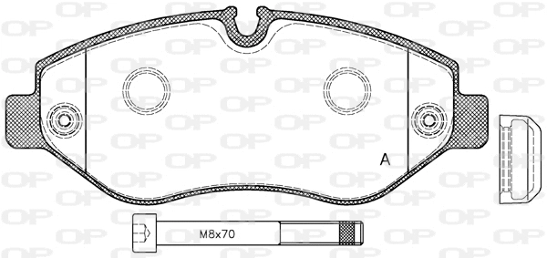 Brake Pad Set, disc brake (BPA1245.00)