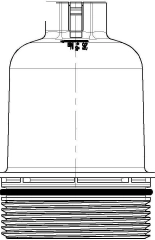 Cap, oil filter housing (P571)