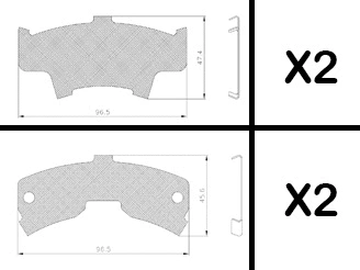 Anti-Squeal Foil, brake pad (back plate) (940060)