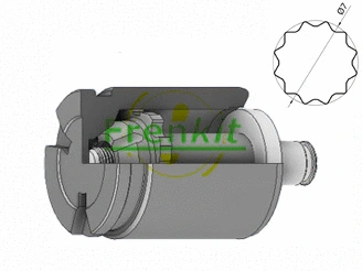 Piston, brake caliper (K415201S)