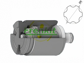 Piston, brake caliper (K385202)