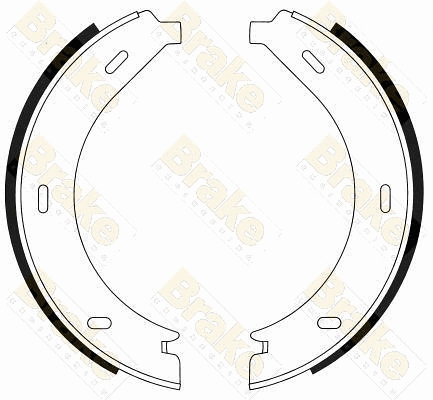 Brake Shoe Set, parking brake (SH2489)