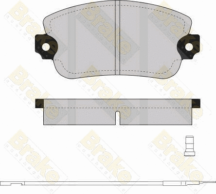Brake Pad Set, disc brake (PA256)