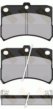 Brake Pad Set, disc brake (PA1334)