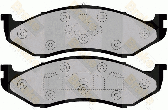 Brake Pad Set, disc brake (PA992)