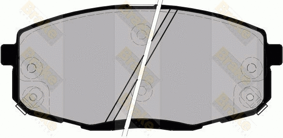 Brake Pad Set, disc brake (PA1867)