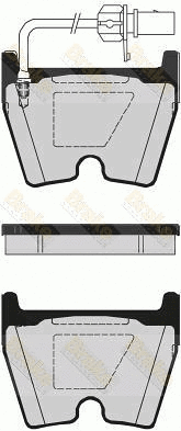 Brake Pad Set, disc brake (PA1626)