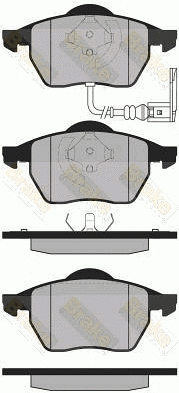 Brake Pad Set, disc brake (PA1305)