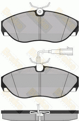 Brake Pad Set, disc brake (PA1287)