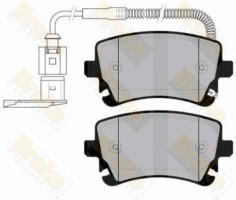 Brake Pad Set, disc brake (PA1571)