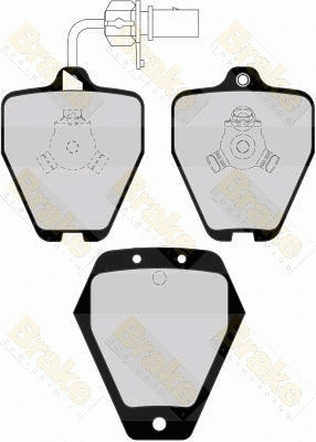 Brake Pad Set, disc brake (PA1515)