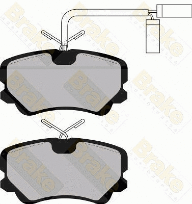 Brake Pad Set, disc brake (PA489)