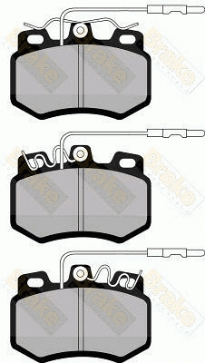 Brake Pad Set, disc brake (PA439)