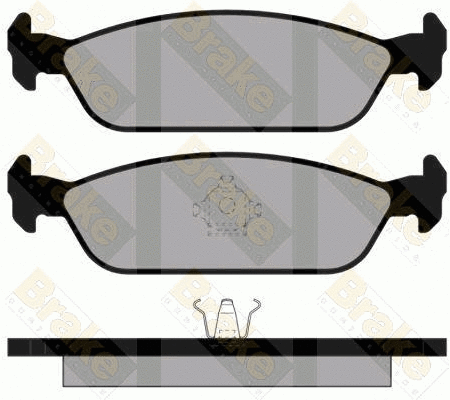 Brake Pad Set, disc brake (PA676)