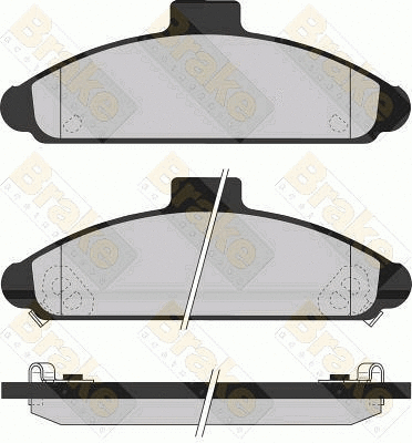 Brake Pad Set, disc brake (PA936)