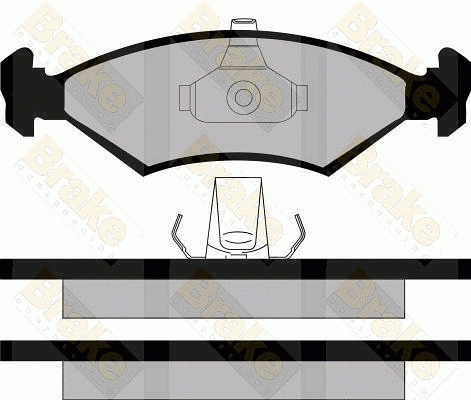 Brake Pad Set, disc brake (PA1126)