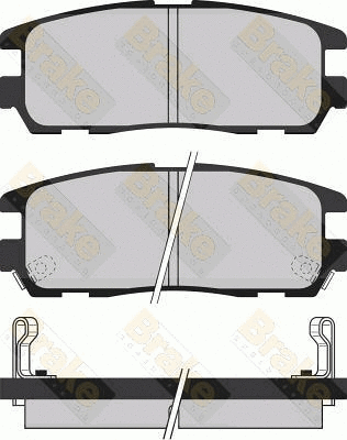 Brake Pad Set, disc brake (PA1031)