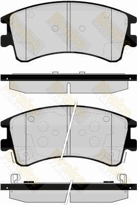 Brake Pad Set, disc brake (PA1537)