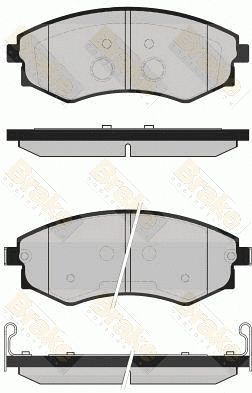 Brake Pad Set, disc brake (PA1726)