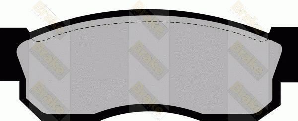 Brake Pad Set, disc brake (PA346)