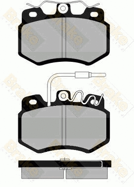 Brake Pad Set, disc brake (PA472)