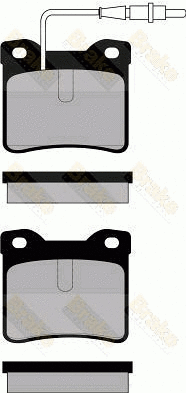 Brake Pad Set, disc brake (PA1103)
