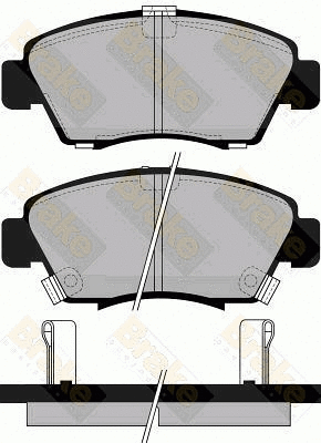 Brake Pad Set, disc brake (PA745)