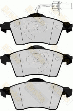 Brake Pad Set, disc brake (PA1568)