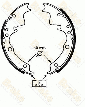 Brake Shoe Set (SH2220)