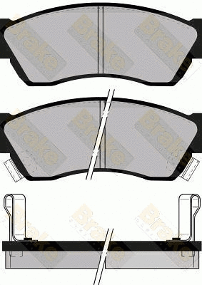Brake Pad Set, disc brake (PA576)