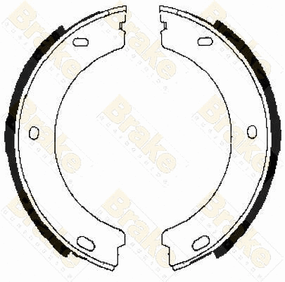 Brake Shoe Set, parking brake (SH2340)