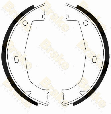 Brake Shoe Set, parking brake (SH2498)