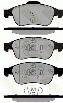 Brake Pad Set, disc brake (PA1834)