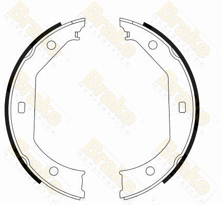 Brake Shoe Set, parking brake (SH2549)