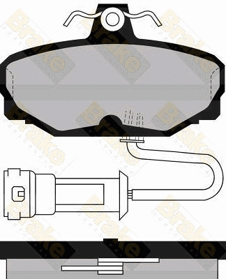 Brake Pad Set, disc brake (PA486)