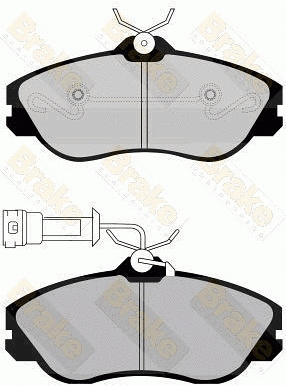 Brake Pad Set, disc brake (PA506)