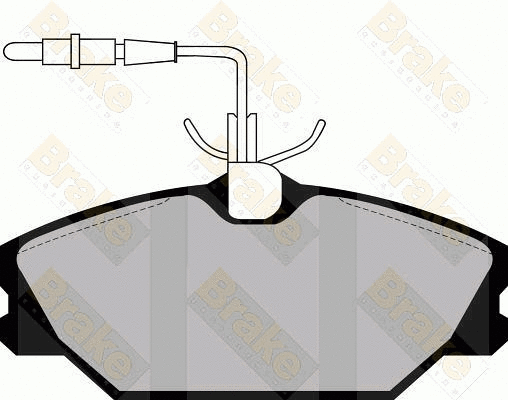 Brake Pad Set, disc brake (PA475)