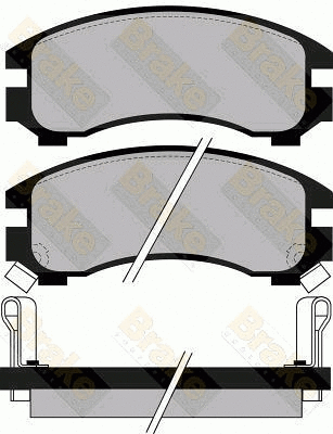 Brake Pad Set, disc brake (PA618)