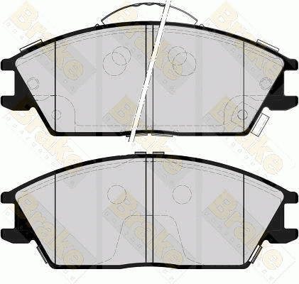 Brake Pad Set, disc brake (PA1565)