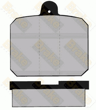 Brake Pad Set, disc brake (PA334)