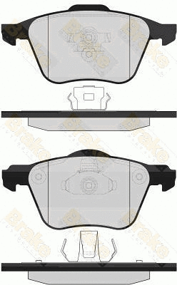 Brake Pad Set, disc brake (PA1583)