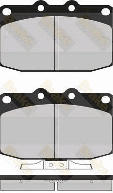 Brake Pad Set, disc brake (PA541)