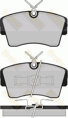 Brake Pad Set, disc brake (PA529)