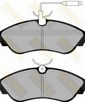 Brake Pad Set, disc brake (PA1043)