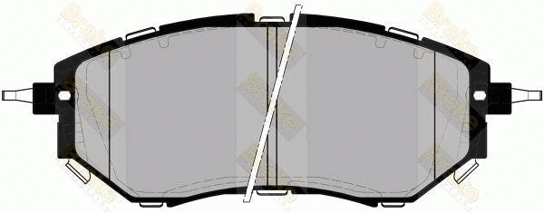 Brake Pad Set, disc brake (PA1735)