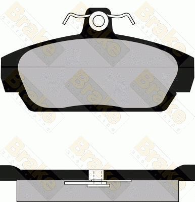 Brake Pad Set, disc brake (PA562)