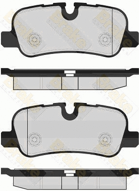 Brake Pad Set, disc brake (PA1673)